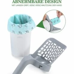 GRID COOL Pelle à Litière Pour Chat De Qualité Supérieure Avec Support, Pelle à Litière Pour Chat, Avec Bac à Déchets, Avec 15 Sacs De Recharge (1 Boîtes De 15 Sacs) Pour Un Système -Promos Litière et bac à litière Magasin 64083692 4