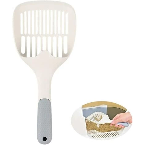 PESCE Pelle à LitièRe Pour Chats,Scoop De LitièRe Pour Animaux,Pelle à DéJections Pour Chat,Fabriqué En Plastique PP Durable Avec PoignéE Confortable,Outil De Nettoyage Pour Animaux De Compagnie(Blanc/Gris) 3 PESCE Pelle à LitièRe Pour Chats,Scoop De LitièRe Pour Animaux,Pelle à DéJections Pour Chat,Fabriqué En Plastique PP Durable Avec PoignéE Confortable,Outil De Nettoyage Pour Animaux De Compagnie(Blanc/Gris)
