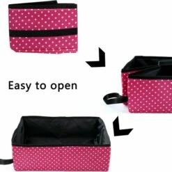 KAEJYIUT Litière Pliable Portable Pour Chat, Bac à Litière Générique Imperméable, Propre Et Doux Pour Un Usage Domestique Extérieur, Rose, L -Promos Litière et bac à litière Magasin 64703869 4