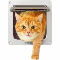 KAEJYIUT Chatière à Fermeture Magnétique 4 Positions Pour Chats Et Chiens De Petite Taille-S