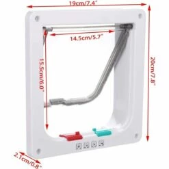 KAEJYIUT Chatière à Fermeture Magnétique 4 Positions Pour Chats Et Chiens De Petite Taille-S -Promos Litière et bac à litière Magasin 64703895 3