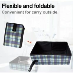 KAEJYIUT Litiere Pour Chat Pliant, Bassin De Sable Pour Chat Est Facile à Transporter Et Nettoyer，pour Famille-voyage-camping-car，Vous Pouvez Aussi Comme Un Nid Pour Animaux De Compagnie, 39x29x14cm -Promos Litière et bac à litière Magasin 64703900 4