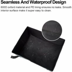 KAEJYIUT Litiere Pour Chat Pliant, Bassin De Sable Pour Chat Est Facile à Transporter Et Nettoyer，pour Famille-voyage-camping-car，Vous Pouvez Aussi Comme Un Nid Pour Animaux De Compagnie, 39x29x14cm -Promos Litière et bac à litière Magasin 64703900 5