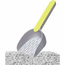 LTS FAFA Pelle à Litière En Plastique Pour Chat Pour La Plupart Des Types De Litière Pour Chat, Litière Pour Chat Et Support De Pelle, Durable Et Facile à Nettoyer (gris Vert)