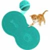 LLOVE Tapis Litiere Chat 46*26cm Tapis De Toilette Chat Imperméable Antidérapant, Tapis De Litière Pour Chat Facile à Nettoyer Pets Tapis De Litière Antidérapant Pour Chien/Chat-vert