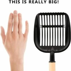 LLOVE Pelle à Litière Pour Chat, Pelle à Chat En Métal, Pelle à Litière Pour Animaux De Compagnie, Pelles à Litière Pour Animaux De Compagnie Antiadhésives -Promos Litière et bac à litière Magasin 64870137 3