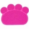 LLOVE Tapis Pour Bac à Litière, Tapis De Litière Pour Chat Plat Bol D'alimentation Pour Nourriture Tapis De Nettoyage 30 * 40cm (Rose) -Promos Litière et bac à litière Magasin 64871024 1