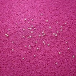 LLOVE Tapis Pour Bac à Litière, Tapis De Litière Pour Chat Plat Bol D'alimentation Pour Nourriture Tapis De Nettoyage 30 * 40cm (Rose) -Promos Litière et bac à litière Magasin 64871024 3