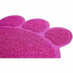 LLOVE Tapis Pour Bac à Litière, Tapis De Litière Pour Chat Plat Bol D'alimentation Pour Nourriture Tapis De Nettoyage 30 * 40cm (Rose) -Promos Litière et bac à litière Magasin 64871024 4