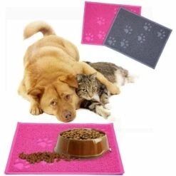 LLOVE Tapis Pour Bac à Litière Etanche En PVC Elastique De Haute Qualité Tapis Pour Bac à Litière - 30 X 40cm (Rose) -Promos Litière et bac à litière Magasin 64871068 4