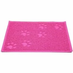 LLOVE Tapis Pour Bac à Litière Etanche En PVC Elastique De Haute Qualité Tapis Pour Bac à Litière - 30 X 40cm (Rose) -Promos Litière et bac à litière Magasin 64871068 5