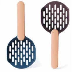 PERLE RARE Pelle à Litière Pour Chat Et Chat - Outil De Nettoyage En Plastique ABS De Qualité Supérieure - Durable Et Facile à Nettoyer - 2 Pièce (bleu Marine/blanc) -Promos Litière et bac à litière Magasin 64903977 5