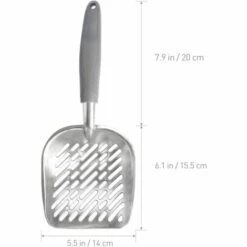 PERLE RARE Métal De Kitty Pour Animaux De Compagnie Chien Chat Litière Scooper Pelle Remover Avec Long Manche Pour Animaux De Compagnie -Promos Litière et bac à litière Magasin 64903979 3