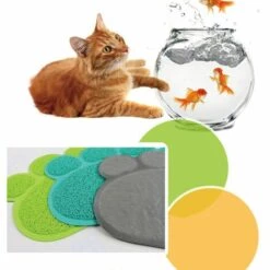 Tapis Pour Animaux De Compagnie Tapis De Litière Pour Chat Tapis De Nourriture Pour Animaux Tapis De Pied Pour Chat Tapis De Toilette Pour Chat Tapis De Litière Pour Chat En Forme De 8 56Vingt -Promos Litière et bac à litière Magasin 64938252 3