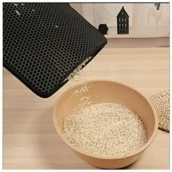 Tapis Litiere Chat,Imperméable Non Toxique EVA,Tapis Pour Bac à Litière Pour Chats,Double Couche En Nid D'abeille Design S'arêern 10 Tapis Litiere Chat,Imperméable Non Toxique EVA,Tapis Pour Bac à Litière Pour Chats,Double Couche En Nid D'abeille Design S'arêern -Promos Litière et bac à litière Magasin 65355523 4