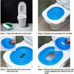 BDD Tapis D'entraînement à La Toilette Pour Chat Tapis D'entraînement à La Toilette Pour Chat Peut Mettre Le Bac à Sable Pour Chat (bleu) 10 BDD Tapis D'entraînement à La Toilette Pour Chat Tapis D'entraînement à La Toilette Pour Chat Peut Mettre Le Bac à Sable Pour Chat (bleu) -Promos Litière et bac à litière Magasin 65375745 4