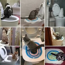 BDD Tapis D'entraînement à La Toilette Pour Chat Tapis D'entraînement à La Toilette Pour Chat Peut Mettre Le Bac à Sable Pour Chat (bleu) 11 BDD Tapis D'entraînement à La Toilette Pour Chat Tapis D'entraînement à La Toilette Pour Chat Peut Mettre Le Bac à Sable Pour Chat (bleu) -Promos Litière et bac à litière Magasin 65375745 5