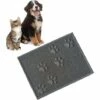 BDD Anti-Slip Pet Feeding Mat Waterproof Bowl Mat Dog Cat Place Mat Grey