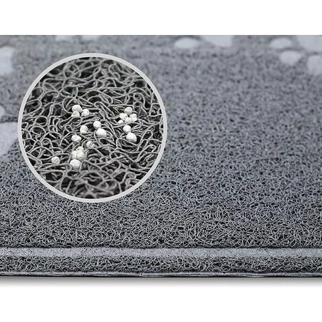 BDD Anti-Slip Pet Feeding Mat Waterproof Bowl Mat Dog Cat Place Mat Grey 4 BDD Anti-Slip Pet Feeding Mat Waterproof Bowl Mat Dog Cat Place Mat Grey – Image 2