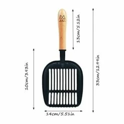 OSQI Pelle à Litière Pour Chat, Pelle à Litière Pour Chat Antiadhésive En Métal Avec Support Pelle à Litière Pour Chat - Bac à Litière Pour Chat Pour Toilette Par -Promos Litière et bac à litière Magasin 65504099 2