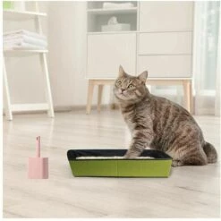 OUSUDELA Pelle à Litière Pour Chat Avec Support En Plastique Fournitures De Nettoyage Animal Tamisage Scooper Poignée Confortable Hygiènes Pelle à Litière -Promos Litière et bac à litière Magasin 65628686 5