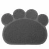 FR-LIFE Tapis Pour Bac à Litière,BR-Vie Tapis De Litière Pour Chat Plat Bol D'alimentation Pour Nourriture Tapis De Nettoyage 30*40cm (Gris)