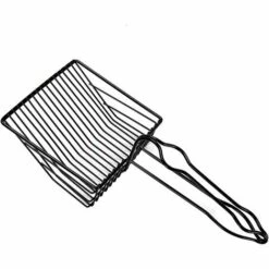 MEZHENG Métal Chat Litière Pelle, Anticorrosion Chat Sable Pelle Tamis Maille Fine Animaux Poo Litière Propre Scoop Deep Pelle Pelle Anti-Rouille Litière Pour Animaux De Compagnie Cleaner Scooper
