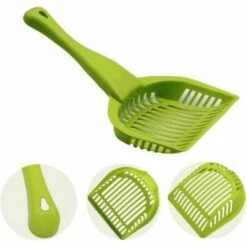 MEZHENG Plastique Chat Litière Scoop Poignée Longue Poignée Nettoyage Soin Sable Sable Gaspillage Pelle Outil De Nettoyage -Promos Litière et bac à litière Magasin 65749031 2