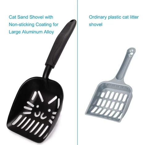 MEZHENG Pelle à Litière Pour Chat En Alliage D'aluminium Anti-adhésive Durable Et Antirouille Pelle à Litière Scoop Pour Chat Animaux De Compagnie Grand Modèle 6 MEZHENG Pelle à Litière Pour Chat En Alliage D'aluminium Anti-adhésive Durable Et Antirouille Pelle à Litière Scoop Pour Chat Animaux De Compagnie Grand Modèle – Image 4
