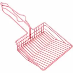 MEZHENG Métal Chat Litière Pelle, Anticorrosion Chat Sable Pelle Tamis Maille Fine Animaux Poo Litière Propre Scoop Deep Pelle Pelle Anti-Rouille Litière Pour Animaux De Compagnie Cleaner Scooper