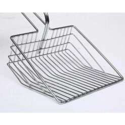 MEZHENG Métal Chat Litière Pelle, Anticorrosion Chat Sable Pelle Tamis Maille Fine Animaux Poo Litière Propre Scoop Deep Pelle Pelle Anti-Rouille Litière Pour Animaux De Compagnie Cleaner Scooper -Promos Litière et bac à litière Magasin 65749167 4