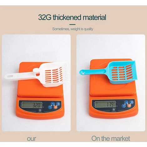 EINEMGELD Lot De 2 Pelles à Litière Pour Chat 22,4 X 9,6 Cm 7 EINEMGELD Lot De 2 Pelles à Litière Pour Chat 22,4 X 9,6 Cm – Image 5