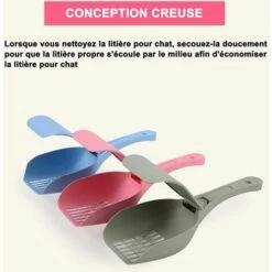 EINEMGELD Pelle à Litière Avec Couvercle Pelle à Litière Pour Chat Pelle Litiere Chat Pelle à Ordures Antiadhésive Pour Filtration Rapide 25,5 * 9,9 Cm 11 EINEMGELD Pelle à Litière Avec Couvercle Pelle à Litière Pour Chat Pelle Litiere Chat Pelle à Ordures Antiadhésive Pour Filtration Rapide 25,5 * 9,9 Cm -Promos Litière et bac à litière Magasin 65758673 5