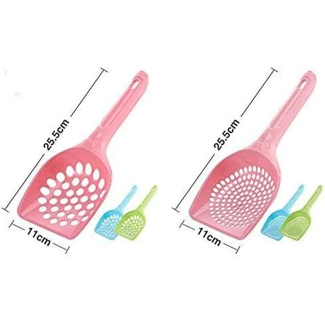 EINEMGELD 3 Pièces Pelle à Litière Pour Chat Animal Domestique Bac à Litière Pour Chat Pelle Pelle De Chien Récupérateur De Déjections S Animal Propre Les Fournitures De Nettoyage (petit Trou) 4 EINEMGELD 3 Pièces Pelle à Litière Pour Chat Animal Domestique Bac à Litière Pour Chat Pelle Pelle De Chien Récupérateur De Déjections S Animal Propre Les Fournitures De Nettoyage (petit Trou) – Image 2