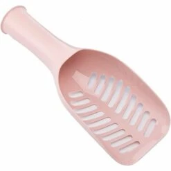 EINEMGELD Chat Litière Scoop, Beau Pelle Litière Chat, Pelle Profonde Pour Tamisage Rapide Avec Poignée Confortable Pour Les Propriétaires De Chats (Color:Rose)