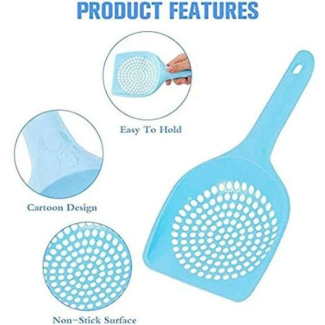 EINEMGELD Pelle à Litière Pour Chat Animal Domestique Pelle à Litière Bac à Litière Pour Chat Pelle De Chien Récupérateur De Déjections S Animal Propre Les Fournitures De Nettoyage (petit Trou) 5 EINEMGELD Pelle à Litière Pour Chat Animal Domestique Pelle à Litière Bac à Litière Pour Chat Pelle De Chien Récupérateur De Déjections S Animal Propre Les Fournitures De Nettoyage (petit Trou) – Image 3