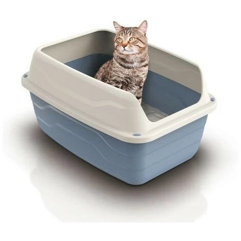 BRICOMARTEAU Bac à Litière Pour Chats Georplast Sonic XL Gris Blanc (56 X 40 X 30,5 Cm) 4 BRICOMARTEAU Bac à Litière Pour Chats Georplast Sonic XL Gris Blanc (56 X 40 X 30,5 Cm) – Image 2