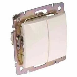 BRICOMARTEAU Interrupteur Double Legrand 774405 10A 250V (Reconditionné A+)