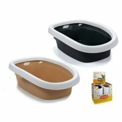 BRICOMARTEAU Bac à Litière Pour Chats Plastique (58 X 17 X 38,5 Cm)