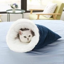 ILOVEMILAN Sac De Couchage Pour Grotte De Lit Pour Chat, Sac De Coussin Auto-chauffant Pour Chat Et Petit Chien -Promos Litière et bac à litière Magasin 66133772 3