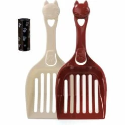 LTS FAFA Lot De 2 Grandes Pelles En Plastique Pour Chat Et Chat