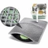 BDD Tapis Litière Chat Double Couche Pliable 60x42cm, Non Toxique EVA Avec 12mm Grand Trou En Forme De Diamant, Tapis De Toilette Chat Imperméable Antidérapant, Facile à Nettoyer(gris) 2 BDD Tapis Litière Chat Double Couche Pliable 60x42cm, Non Toxique EVA Avec 12mm Grand Trou En Forme De Diamant, Tapis De Toilette Chat Imperméable Antidérapant, Facile à Nettoyer(gris) -Promos Litière et bac à litière Magasin 66354400 1
