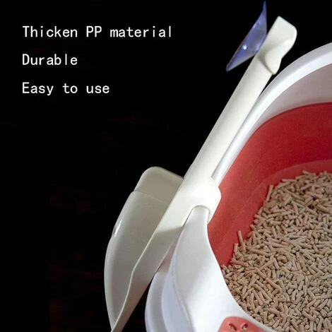Pelle à Litière Pour Chat, Poignée Ergonomique En Plastique Durable Pour Litière Pour Animaux De Compagnie, Litière Anti-adhésive Pour Chat Pour Le -Adélala 6 Pelle à Litière Pour Chat, Poignée Ergonomique En Plastique Durable Pour Litière Pour Animaux De Compagnie, Litière Anti-adhésive Pour Chat Pour Le -Adélala – Image 4
