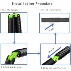 GRID COOL Grande Pelle à Déjections Canines De 71,1 Cm De Long Avec Poignée Pliable Pour Déjections Canines D'extérieur Et D'intérieur - Pas Besoin De S'arrêter -Promos Litière et bac à litière Magasin 66756485 4