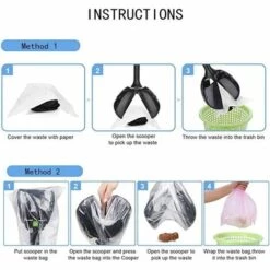 GRID COOL Grande Pelle à Déjections Canines De 71,1 Cm De Long Avec Poignée Pliable Pour Déjections Canines D'extérieur Et D'intérieur - Pas Besoin De S'arrêter -Promos Litière et bac à litière Magasin 66756485 5