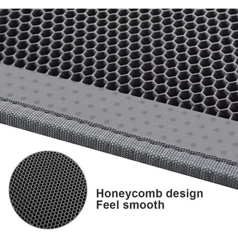 OCXIN Tapis De Bac à Litière, Tapis De Litière Pour Chat, Tapis De Bac à Litière, Conception En Nid D'abeille, Tapis De Bac à Litière, Conception à Double Couche Imperméable, Tapis En Nid D'abeille, Gris, 76cm * 61cm 6 OCXIN Tapis De Bac à Litière, Tapis De Litière Pour Chat, Tapis De Bac à Litière, Conception En Nid D'abeille, Tapis De Bac à Litière, Conception à Double Couche Imperméable, Tapis En Nid D'abeille, Gris, 76cm * 61cm – Image 4