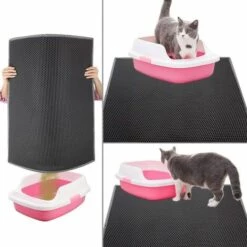 OCXIN Tapis De Bac à Litière, Tapis De Litière Pour Chat, Tapis De Bac à Litière, Conception En Nid D'abeille, Tapis De Bac à Litière, Conception à Double Couche Imperméable, Tapis En Nid D'abeille, Gris, 76cm * 61cm 11 OCXIN Tapis De Bac à Litière, Tapis De Litière Pour Chat, Tapis De Bac à Litière, Conception En Nid D'abeille, Tapis De Bac à Litière, Conception à Double Couche Imperméable, Tapis En Nid D'abeille, Gris, 76cm * 61cm -Promos Litière et bac à litière Magasin 67156574 5