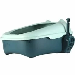 WIAN Petit Bac à Litière Pour Chat, Boîte Qui Fuit, Bac à Litière Pour Chat De Toilette De Haute Qualité, Plateau Facile à Nettoyer, 43,5 * 35 * 14 Cm,vert -Promos Litière et bac à litière Magasin 67415943 4