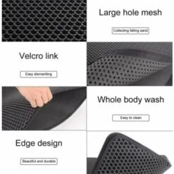 WIAN Housse De Coussin De Litière Pour Chat EVA Couche Imperméable Chiot Double Conception En Nid D'abeille Pour La Maison En Plein Air Différentes Tailles (30 * 30cm) -Promos Litière et bac à litière Magasin 67416019 5