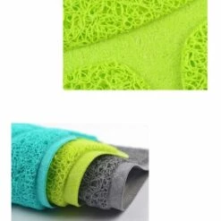 WIAN Paquet De 3 Coussinets Pour Animaux De Compagnie Coussin De Litière Pour Chat Coussin De Nourriture Pour Animaux De Compagnie Coussin De Pied De Chat Coussin De Toilette Pour Chat Coussin De Litière Pour Chat En Forme De 8, Gris 46*26cm -Promos Litière et bac à litière Magasin 67416080 4